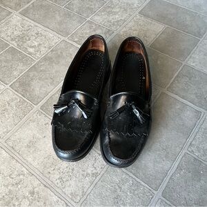 Weejuns G.H. Bass Black Tassle Leather Loafers Size 10